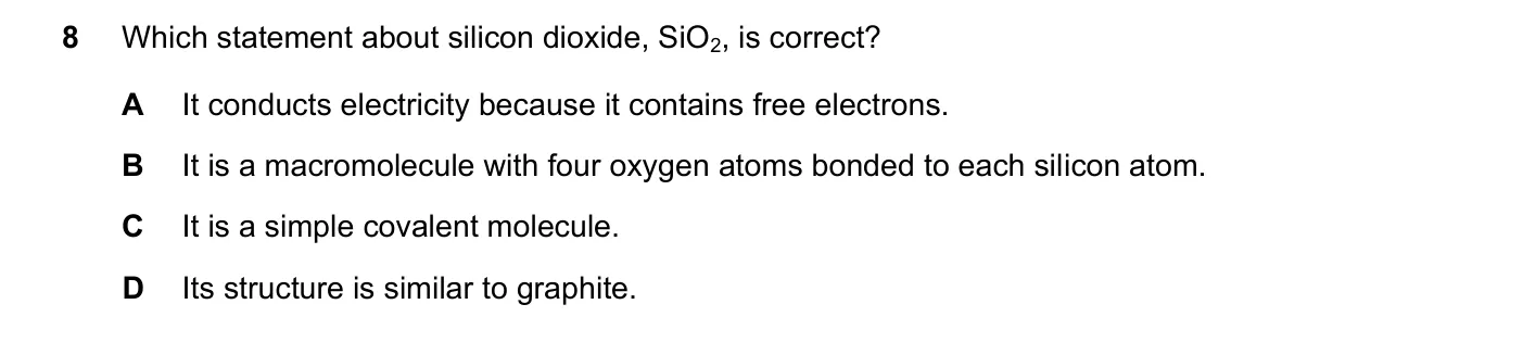 Question 8, November 2020, 0620 Paper 21
