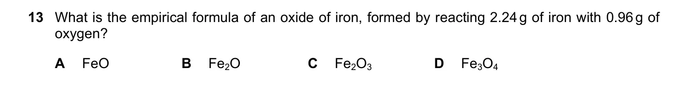 Question 13, November 2020, 0620 Paper 21