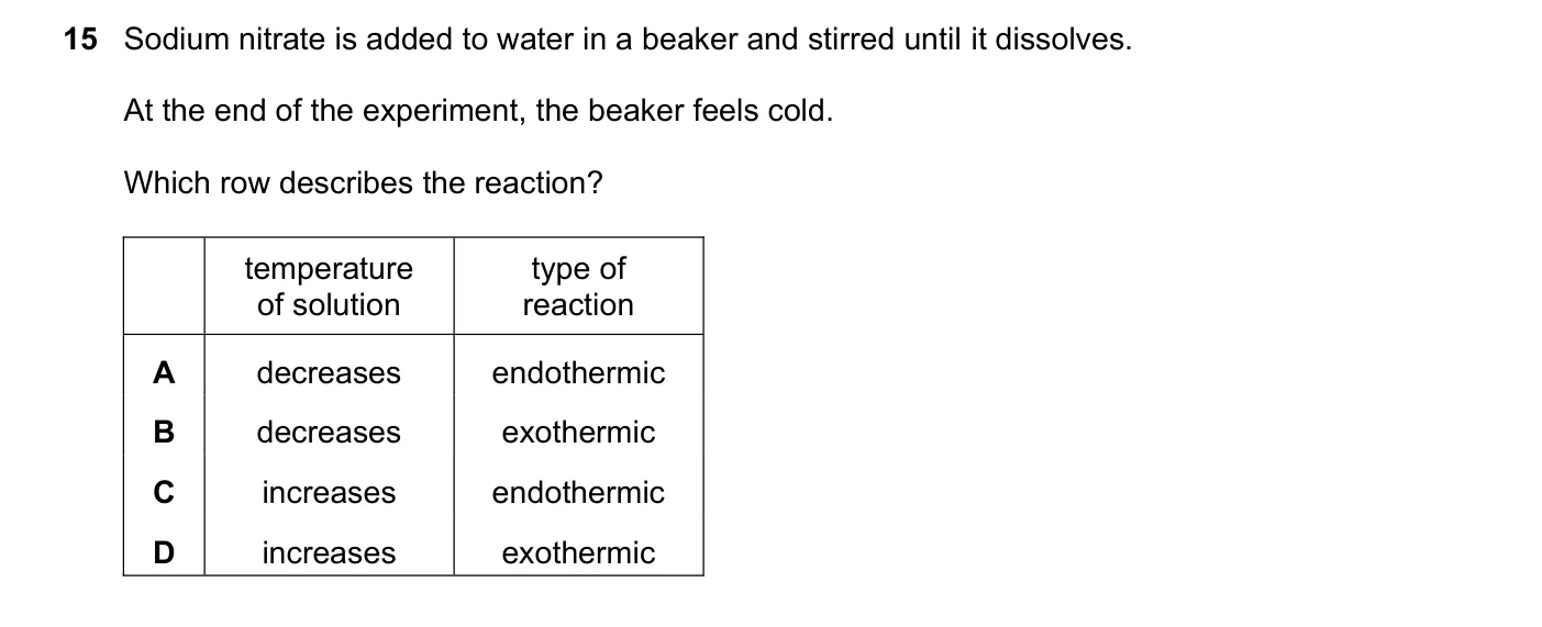 Question 15, November 2020, 0620 Paper 21