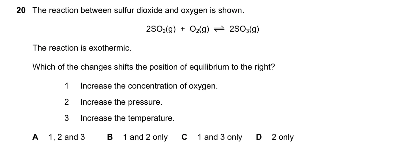 Question 20, November 2020, 0620 Paper 21