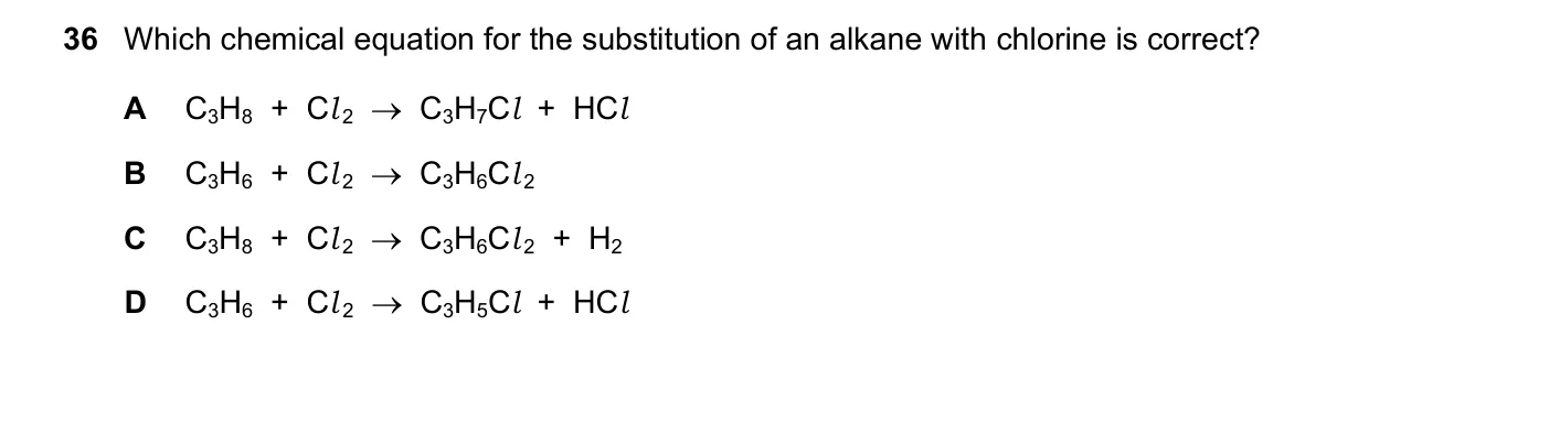 Question 36, November 2020, 0620 Paper 21