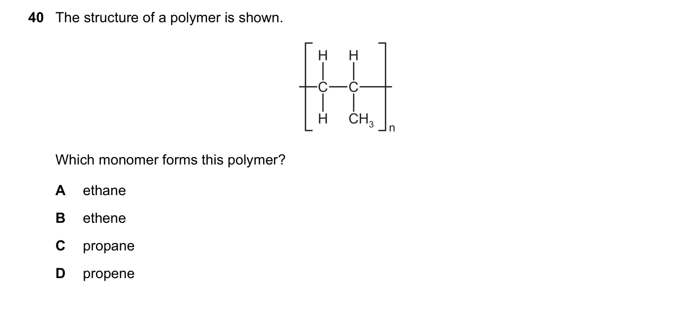 Question 40, November 2020, 0620 Paper 21