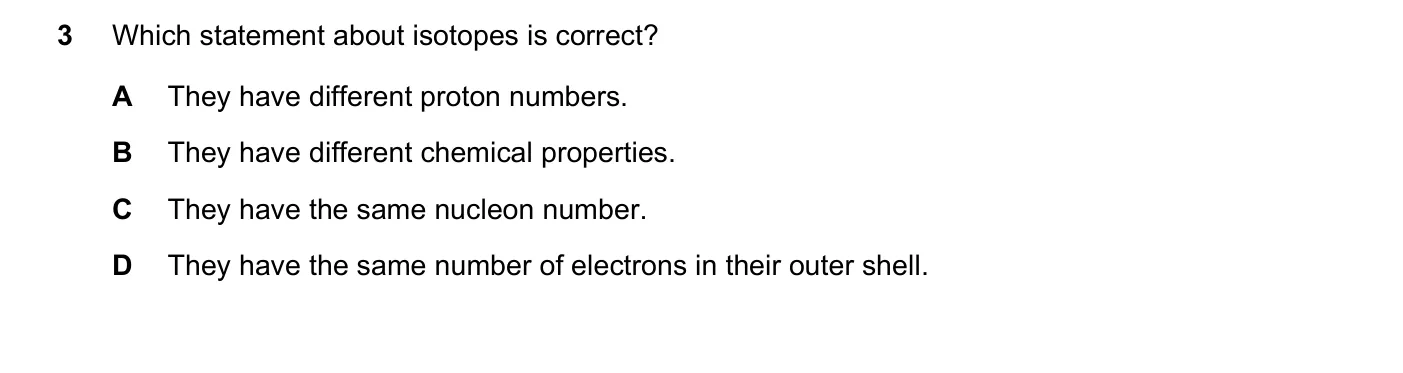 Question 3, November 2020, 0620 Paper 22