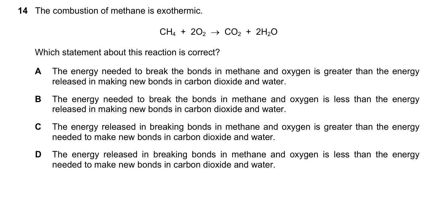 Question 14, November 2020, 0620 Paper 22