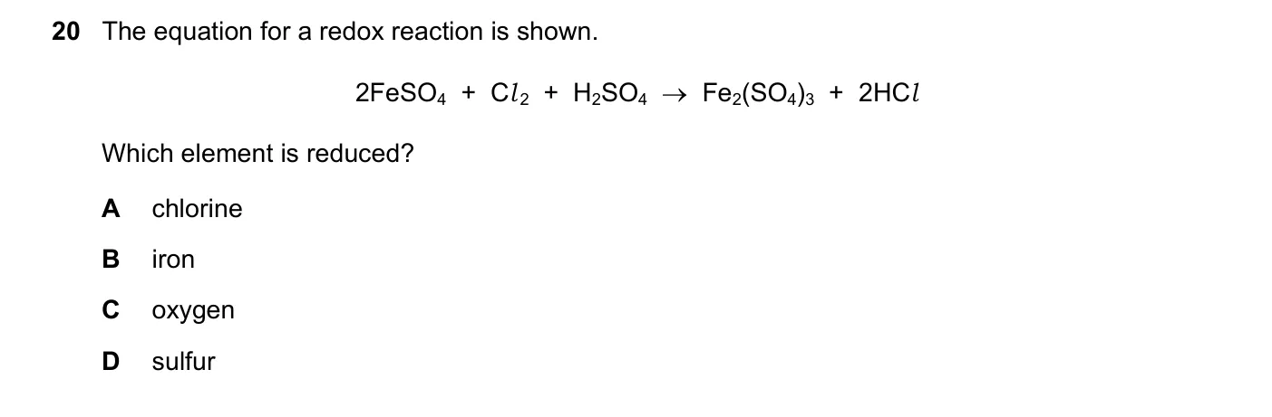 Question 20, November 2020, 0620 Paper 22