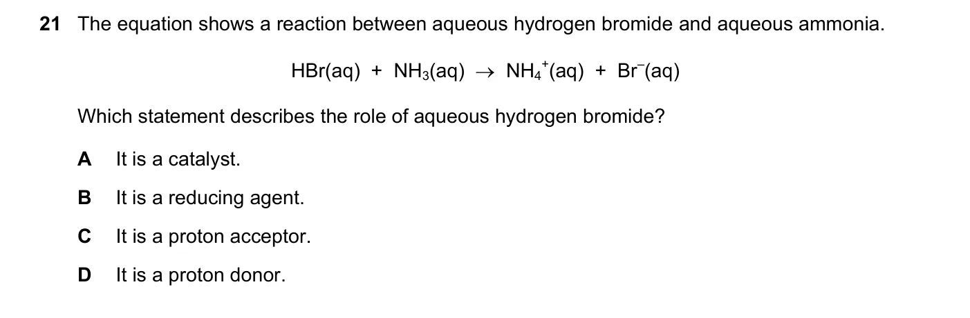 Question 21, November 2020, 0620 Paper 22