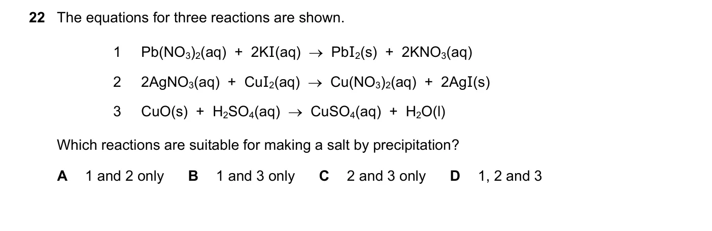 Question 22, November 2020, 0620 Paper 22