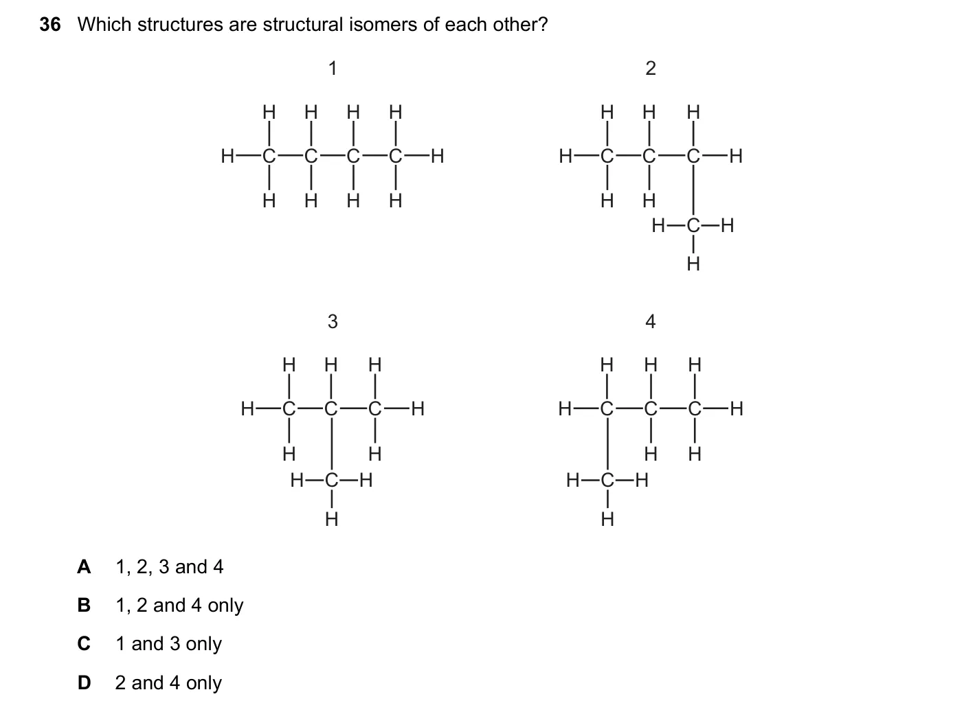 Question 36, November 2020, 0620 Paper 22
