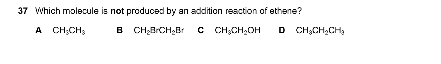 Question 37, November 2020, 0620 Paper 22