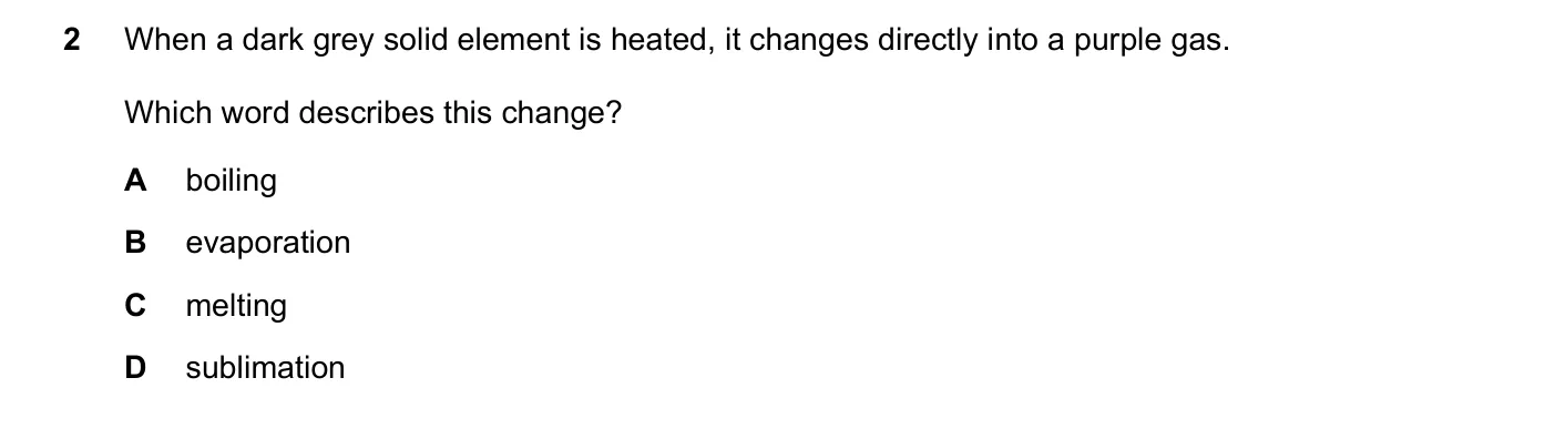 Question 2, November 2020, 0620 Paper 23