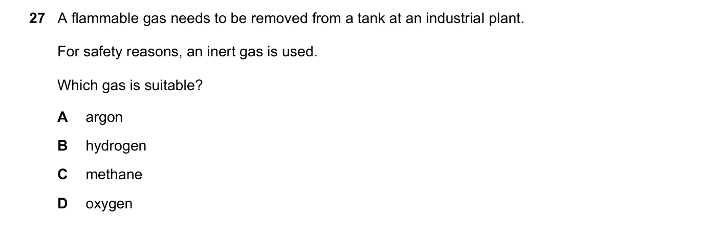 Question 27, November 2020, 0620 Paper 23