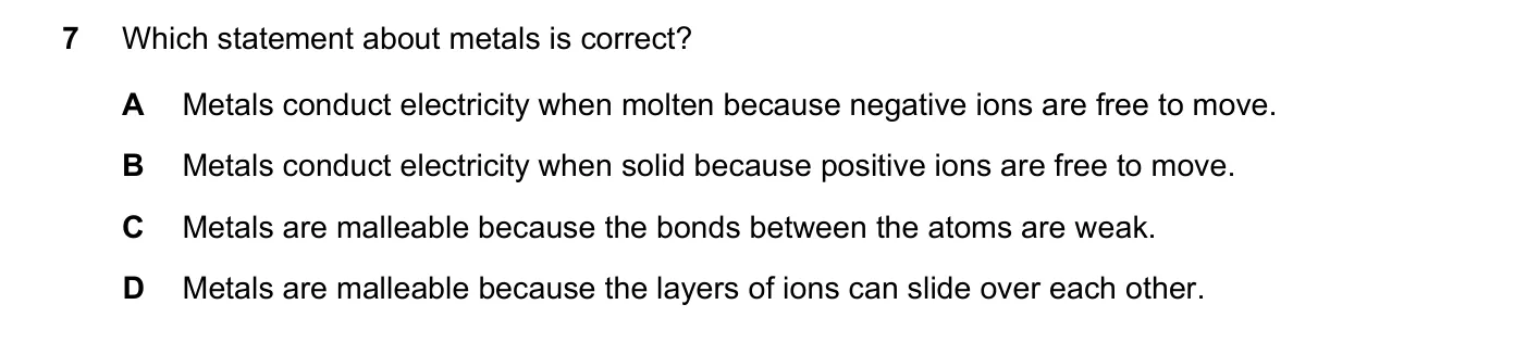 Question 7, June 2021, 0620 Paper 21