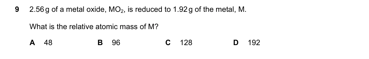 Question 9, June 2021, 0620 Paper 21