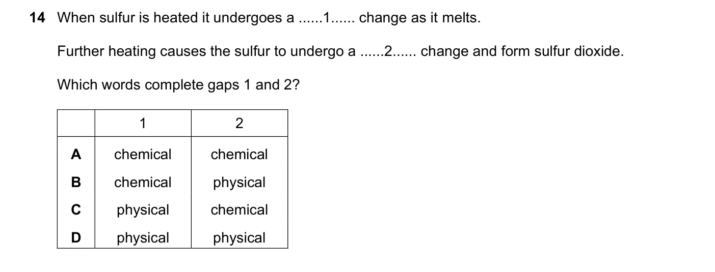 Question 14, June 2021, 0620 Paper 21