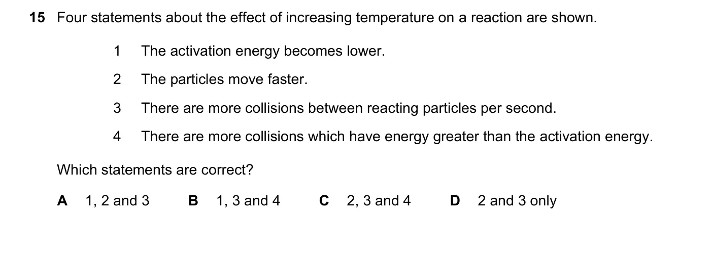 Question 15, June 2021, 0620 Paper 21