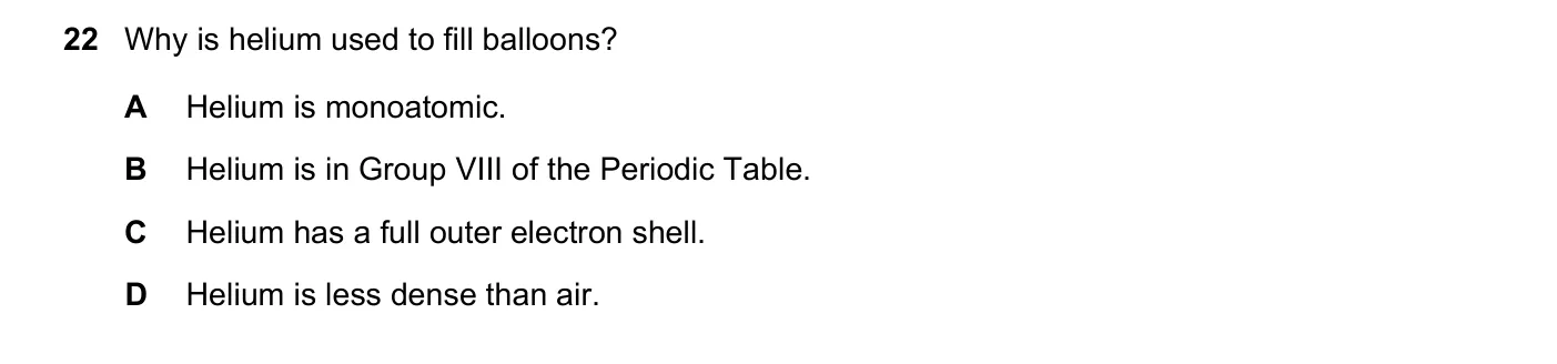 Question 22, June 2021, 0620 Paper 21