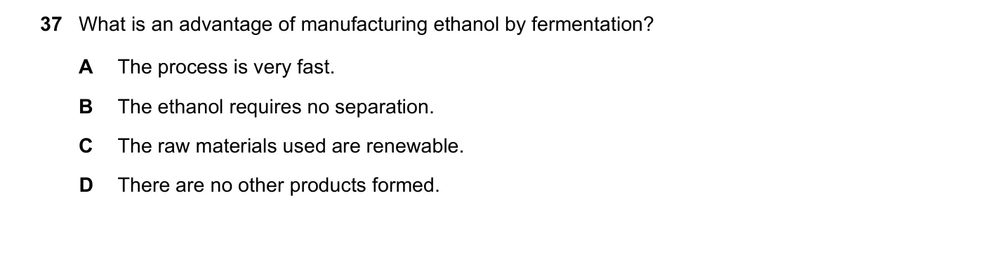 Question 37, June 2021, 0620 Paper 21