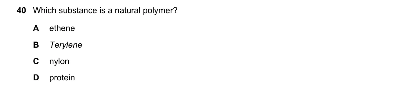 Question 40, June 2021, 0620 Paper 21