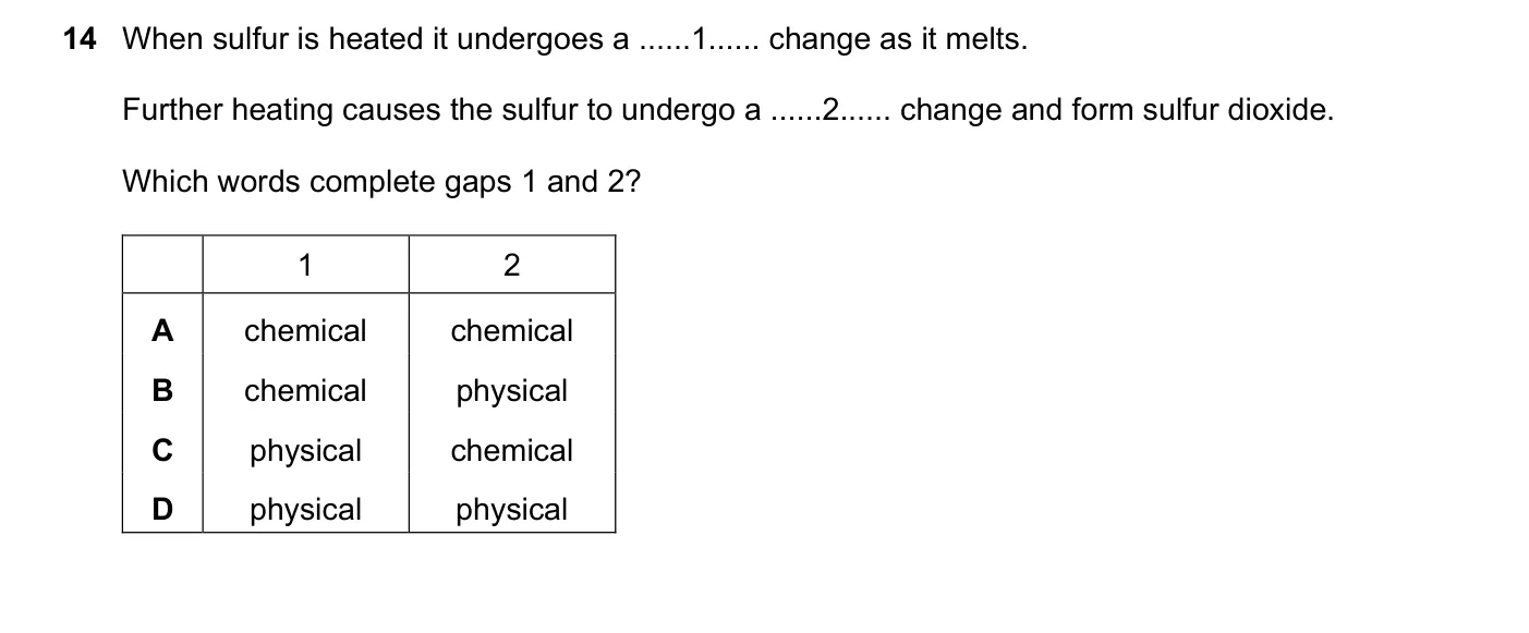 Question 14, June 2021, 0620 Paper 22