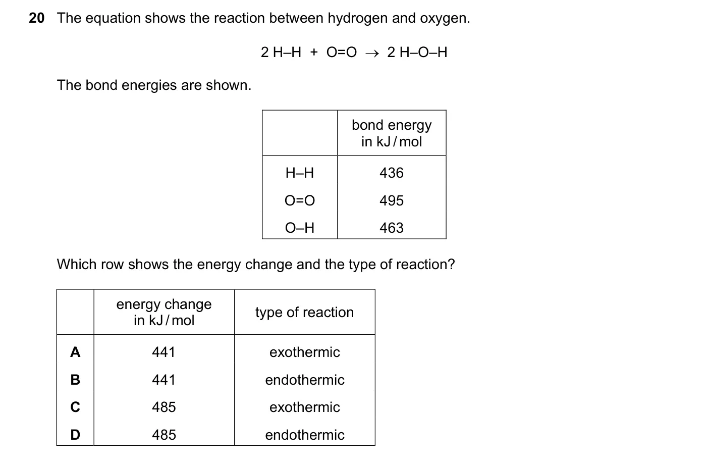 Question 20, June 2021, 0620 Paper 22