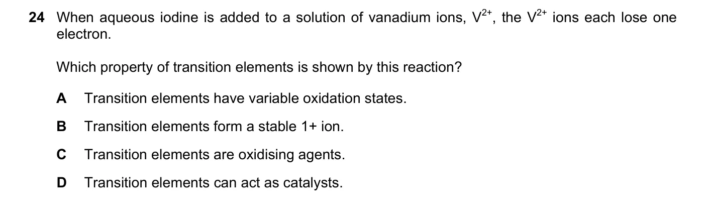 Question 24, June 2021, 0620 Paper 22