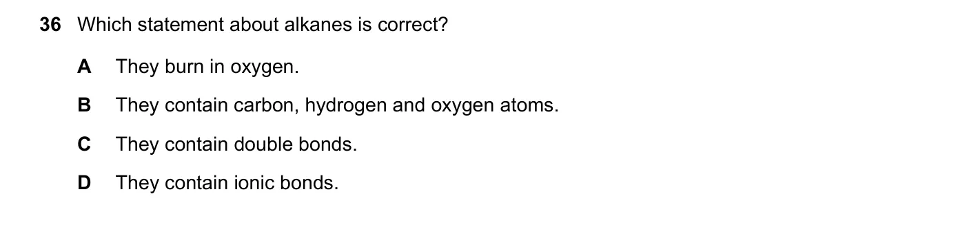 Question 36, June 2021, 0620 Paper 22