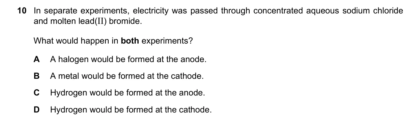 Question 10, June 2021, 0620 Paper 23