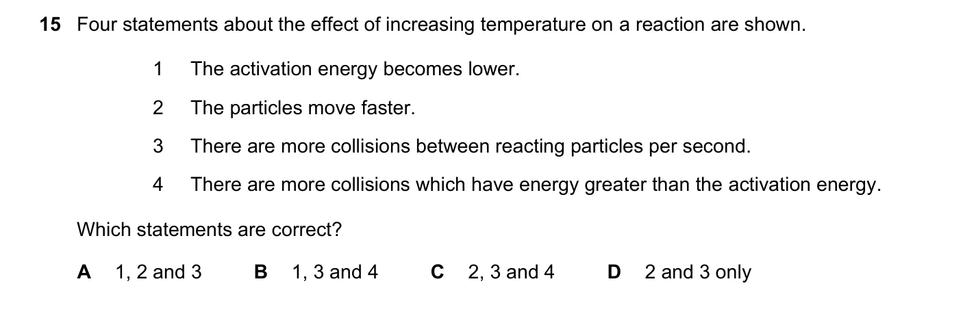 Question 15, June 2021, 0620 Paper 23