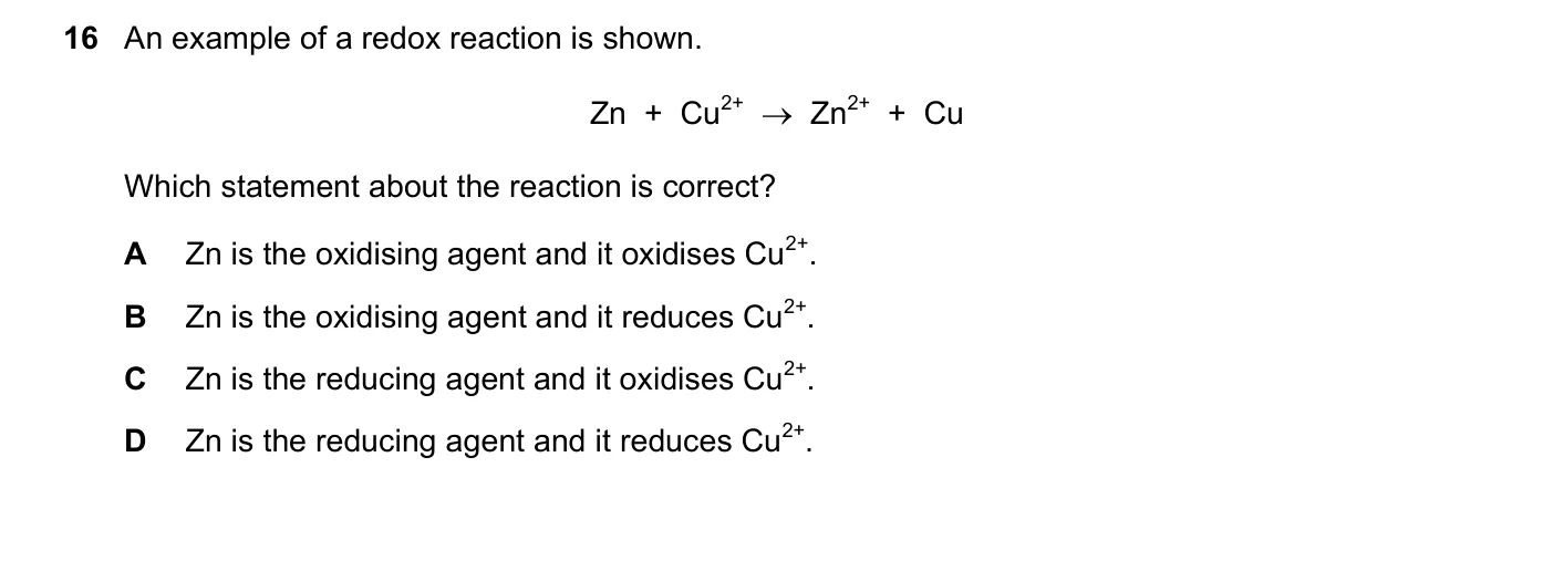 Question 16, June 2021, 0620 Paper 23