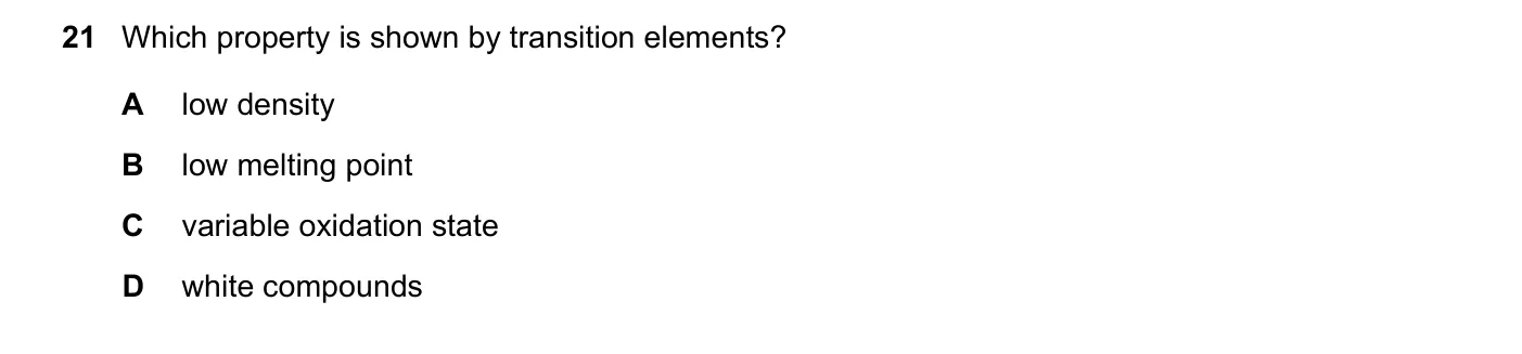 Question 21, June 2021, 0620 Paper 23