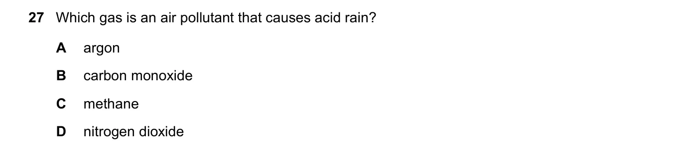 Question 27, June 2021, 0620 Paper 23