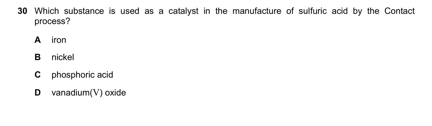 Question 30, June 2021, 0620 Paper 23