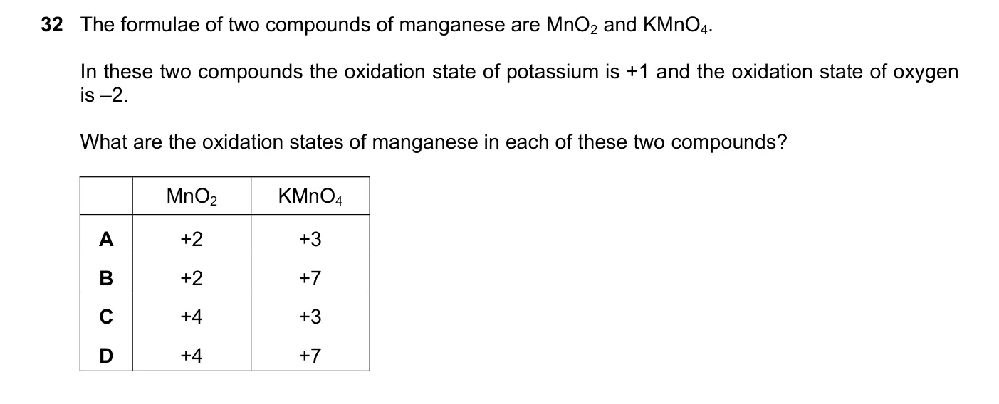 Question 32, June 2021, 0620 Paper 23