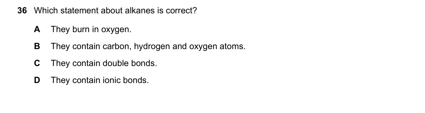 Question 36, June 2021, 0620 Paper 23