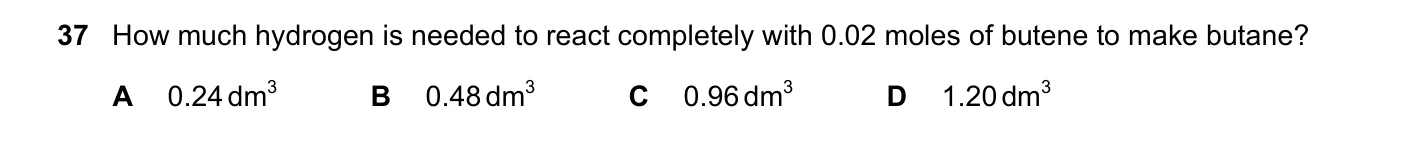 Question 37, June 2021, 0620 Paper 23