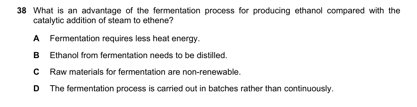 Question 38, June 2021, 0620 Paper 23