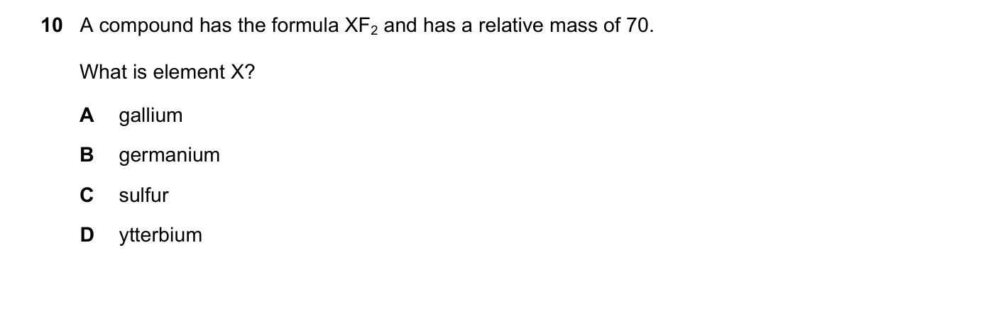 Question 10, March 2021, 0620 Paper 22