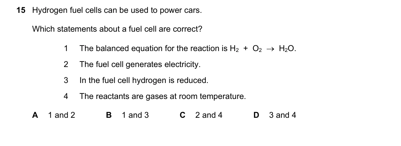 Question 15, March 2021, 0620 Paper 22