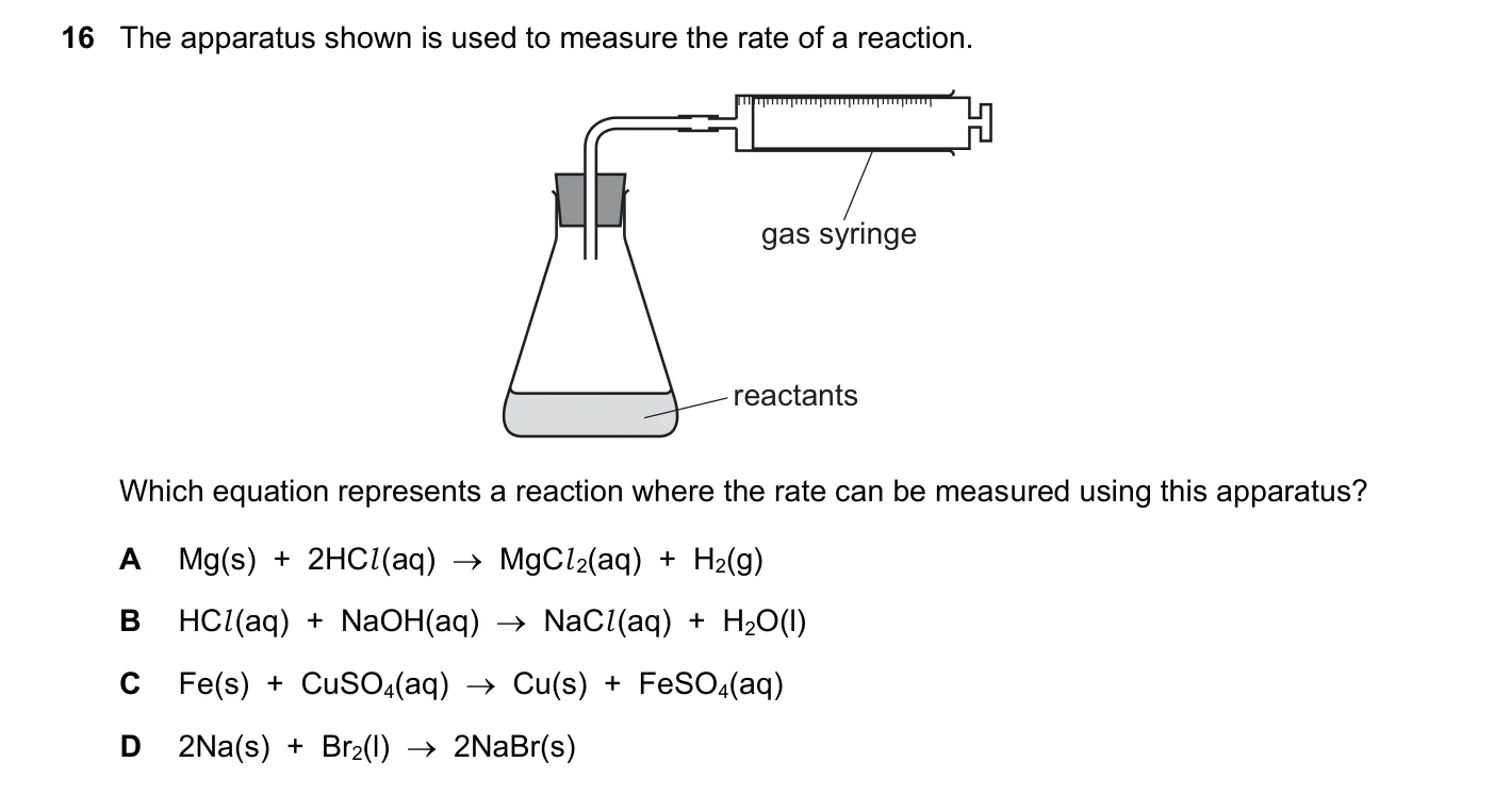 Question 16, March 2021, 0620 Paper 22