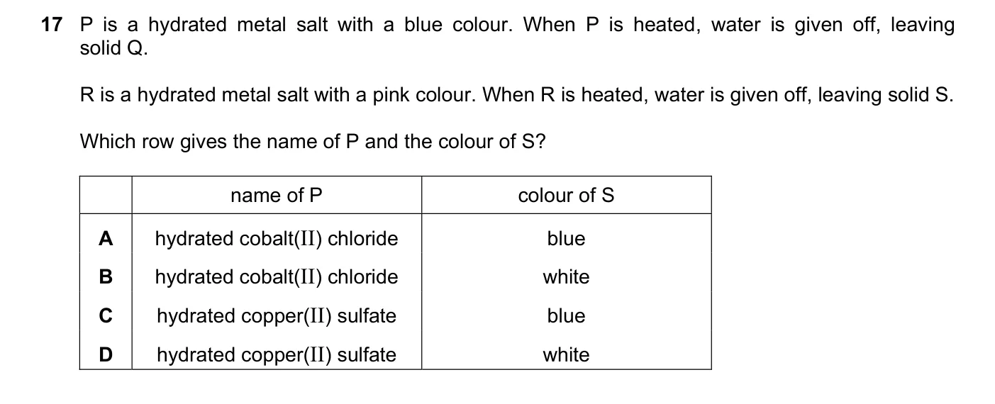 Question 17, March 2021, 0620 Paper 22