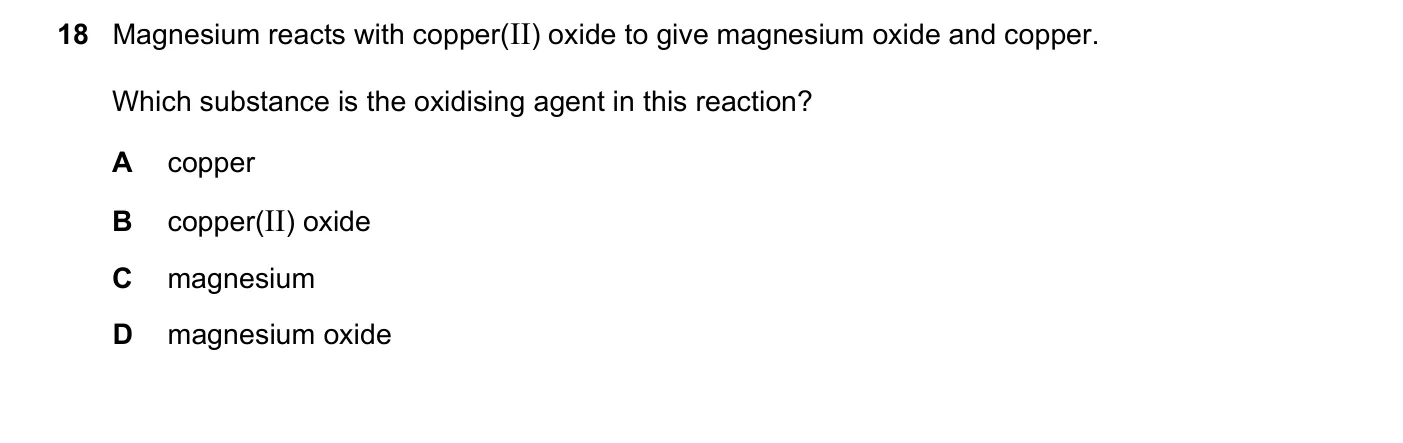 Question 18, March 2021, 0620 Paper 22