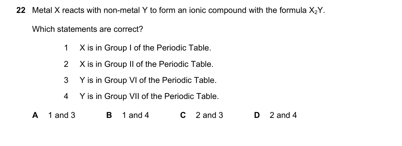 Question 22, March 2021, 0620 Paper 22