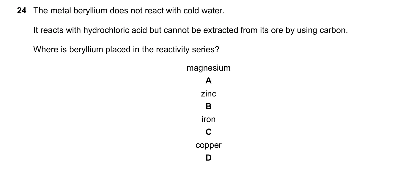Question 24, March 2021, 0620 Paper 22