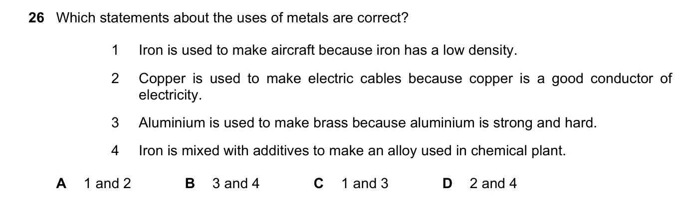Question 26, March 2021, 0620 Paper 22