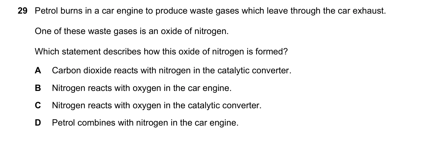 Question 29, March 2021, 0620 Paper 22