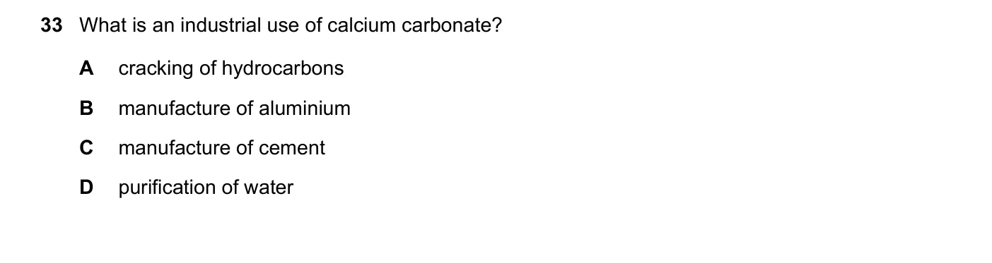 Question 33, March 2021, 0620 Paper 22