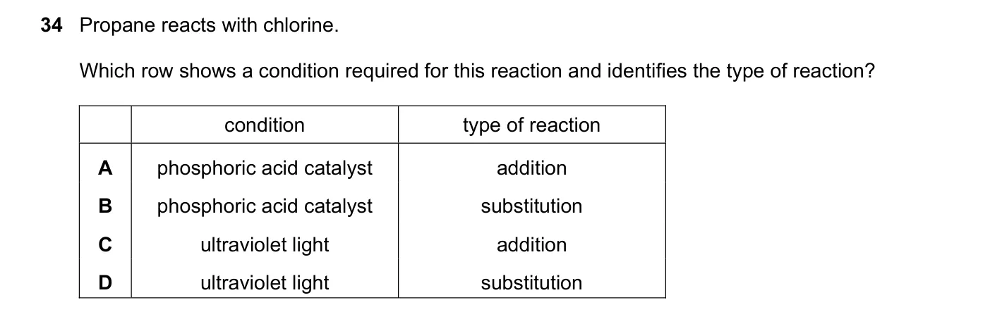Question 34, March 2021, 0620 Paper 22