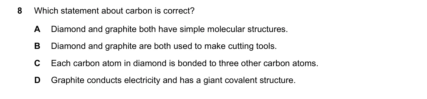 Question 8, November 2021, 0620 Paper 21