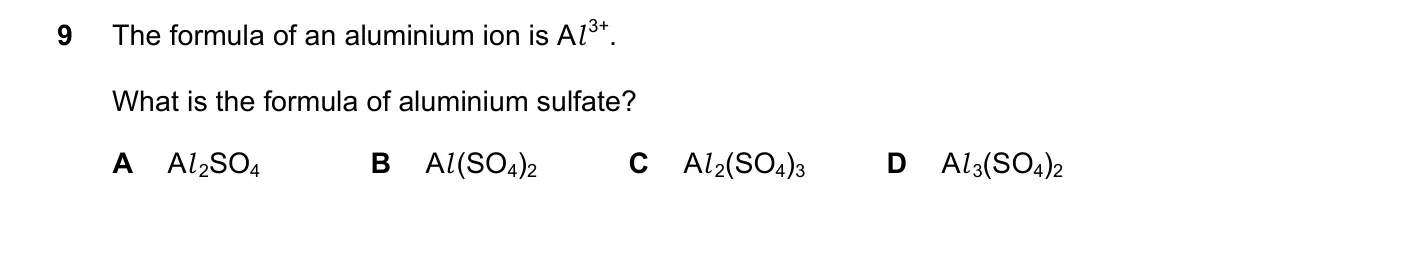 Question 9, November 2021, 0620 Paper 21