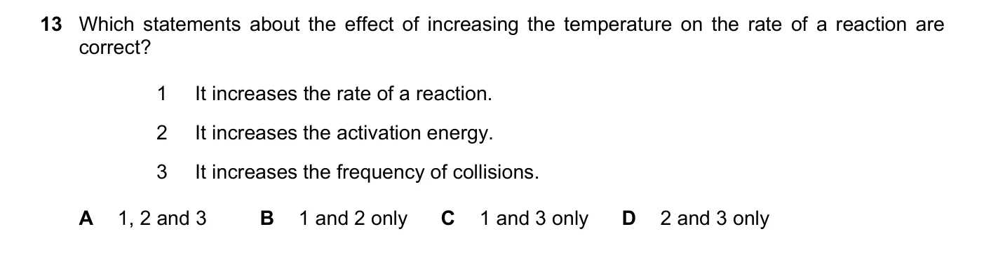 Question 13, November 2021, 0620 Paper 21